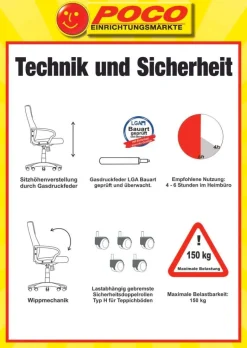 XXL-Chefsessel Leer braun