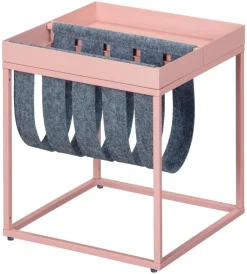 Zeitungsständer Club NY rosé Metall B/H/T: ca. 35x40x35 cm