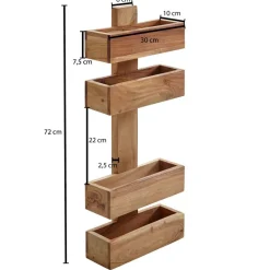 Zeitungsständer natur Akazie B/H/T: ca. 30x72x10 cm