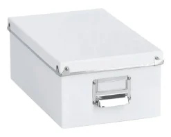 Zeller Aufbewahrungsboxen-Set weiß Metall