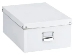 Zeller Aufbewahrungsboxen-Set weiß Metall