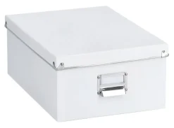 Zeller Aufbewahrungsboxen-Set weiß Metall