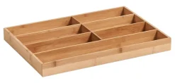 Zeller Besteckkasten natur Bambus B/H/L: ca. 30,5x4,3x44 cm