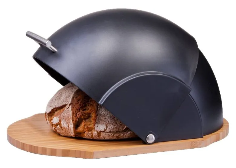 Zeller Brotkasten schwarz Kunststoff B/H/L: ca. 26x20,5x37 cm