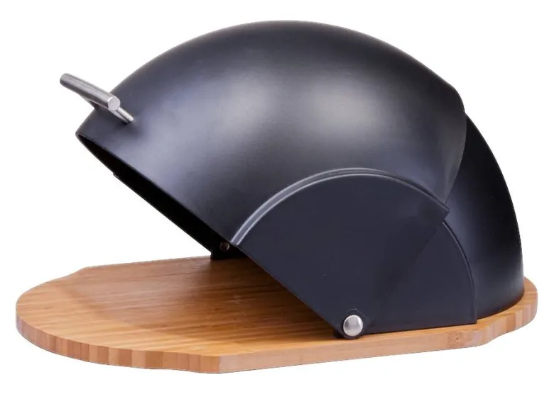 Zeller Brotkasten schwarz Kunststoff B/H/L: ca. 26x20,5x37 cm