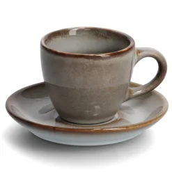 Zeller Espresso-Set taupe Keramik