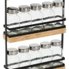 Zeller Gewürzständer-Set transparent Glas B/H/L: ca. 4,7x30x22,7 cm
