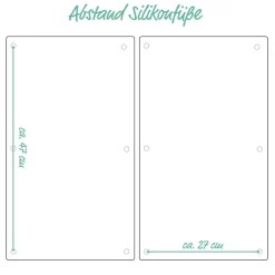 Zeller Herdabdeck-/Schneideplattenset Marmor Marmoroptik Glas B/H/L: ca. 30x0,8x52 cm