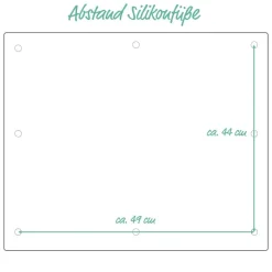 Zeller Herdblende-/Abdeckplatte Spices anthrazit Glas B/H/L: ca. 50x0,8x56 cm