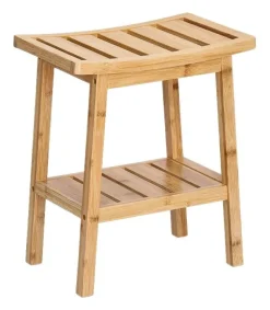 Zeller Hocker natur Bambus B/H/L: ca. 25x46x40 cm