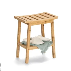 Zeller Hocker natur Bambus B/H/L: ca. 25x46x40 cm