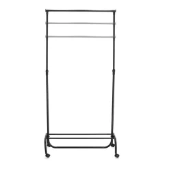 Zeller Kleiderständer schwarz Kunststoff B/H/L: ca. 43x175x86 cm