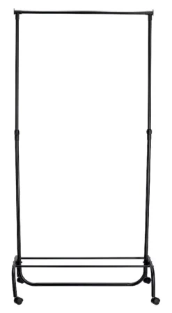 Zeller Kleiderständer schwarz Kunststoff B/H/L: ca. 43x175x86 cm