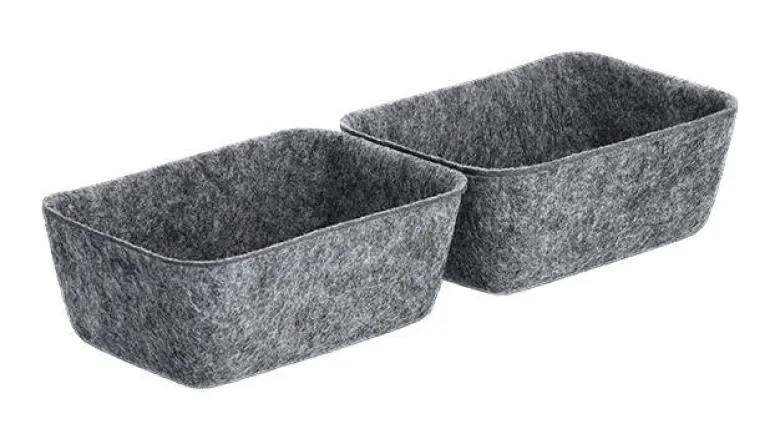 Zeller Organizer grau Filz