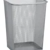Zeller Papierkorb silber B/H/L: ca. 26,8x35x26,8 cm