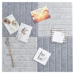 Zeller Pinboard-Set dunkelgrau Mittelgrau B/L: ca. 30x30 cm