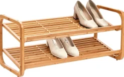 Zeller Schuhregal natur Bambus B/H/T: ca. 74x33x33 cm