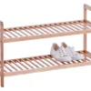 Zeller Schuhregal natur Bambus B/H/T: ca. 70x40x26 cm