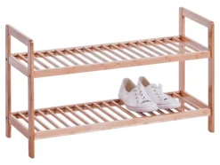 Zeller Schuhregal natur Bambus B/H/T: ca. 70x40x26 cm