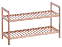 Zeller Schuhregal natur Bambus B/H/T: ca. 70x40x26 cm