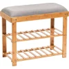 Zeller Schuhregal natur Bambus B/H/T: ca. 60x50x29 cm