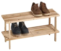 Zeller Schuhregal natur Kiefer B/H/T: ca. 80x30x26 cm
