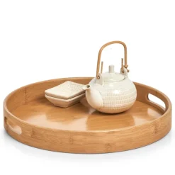 Zeller Tablett natur Bambus B/H/L: ca. 38x5x38 cm
