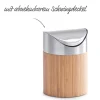 Zeller Tischabfalleimer silber Edelstahl B/H/L: ca. 12x17x12 cm