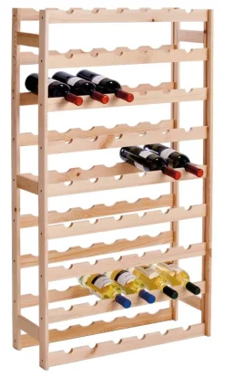 Zeller Weinregal für 54 Flaschen natur Kiefer B/H/L: ca. 25x118x67,5 cm