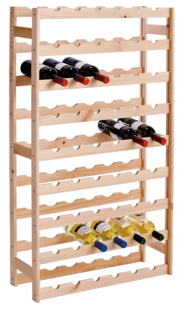 Zeller Weinregal für 54 Flaschen natur Kiefer B/H/L: ca. 25x118x67,5 cm