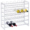 Zeller Weinregal für 36 Flaschen weiß Metall B/H/L: ca. 26,5x63x68 cm