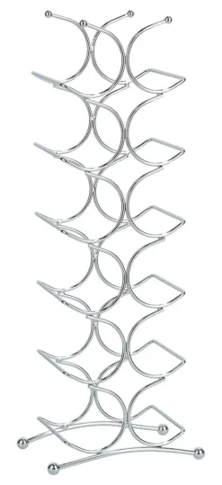 Zeller Weinregal silber Metall B/H/T: ca. 25x68x16 cm