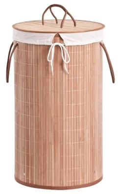 Zeller Wäschesammler natur Bambus B/H/L: ca. 35x60x35 cm