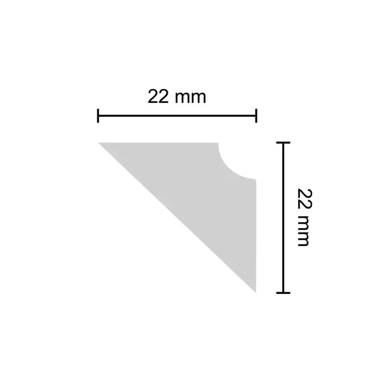 Zierprofil weiß L: ca. 200 cm