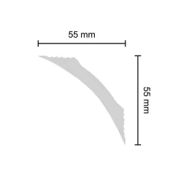 Zierprofil weiß L: ca. 200 cm