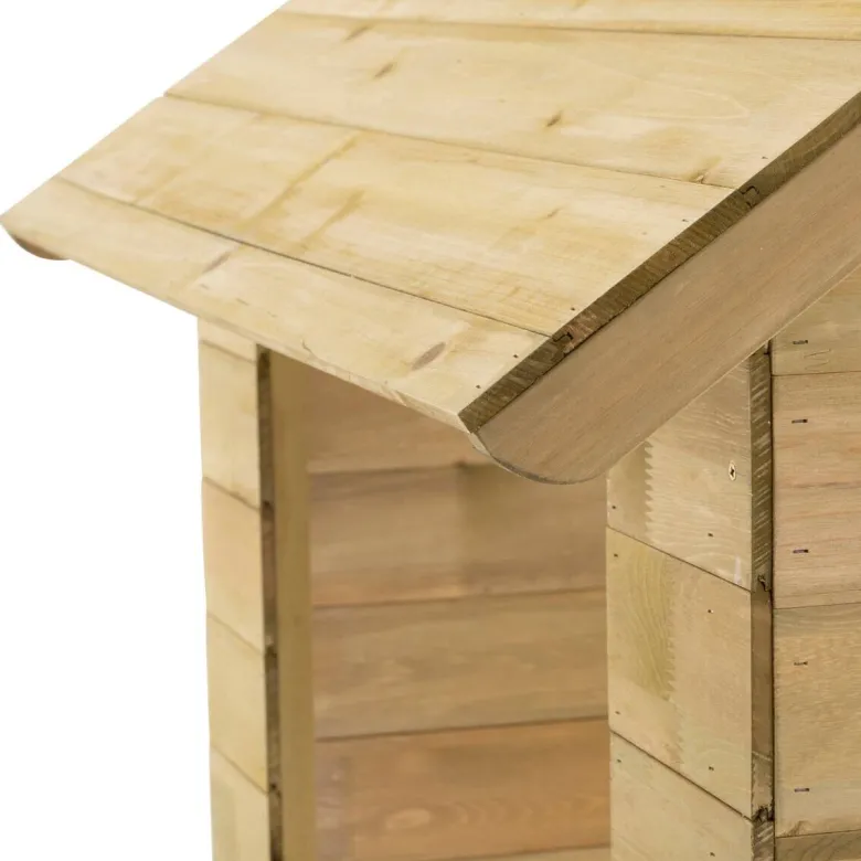 Zwerkules Spielhaus Villa natur B/H/L: ca. 121x140x137 cm