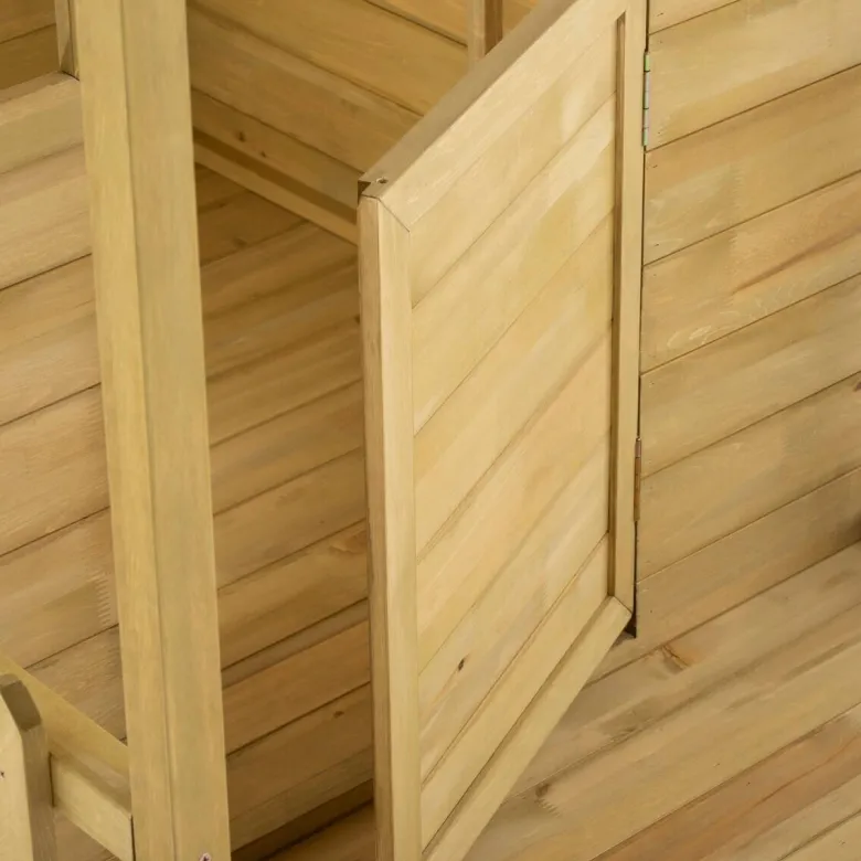 Zwerkules Spielhaus Villa natur B/H/L: ca. 121x140x137 cm