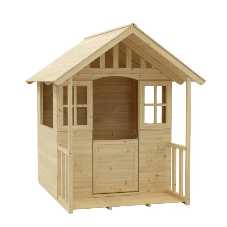 Zwerkules Spielhaus Villa natur B/H/L: ca. 121x140x137 cm