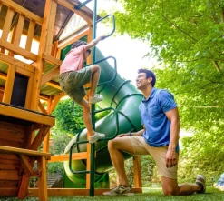 Zwerkules Spielturm Bolzo natur B/H/L: ca. 675x280x347 cm