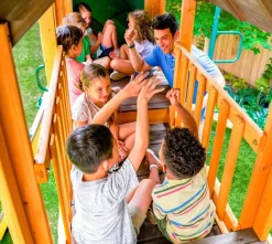 Zwerkules Spielturm Bolzo natur B/H/L: ca. 675x280x347 cm