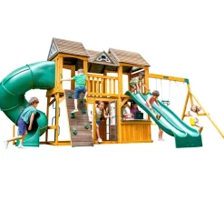 Zwerkules Spielturm Bolzo natur B/H/L: ca. 675x280x347 cm