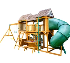 Zwerkules Spielturm Bolzo natur B/H/L: ca. 675x280x347 cm